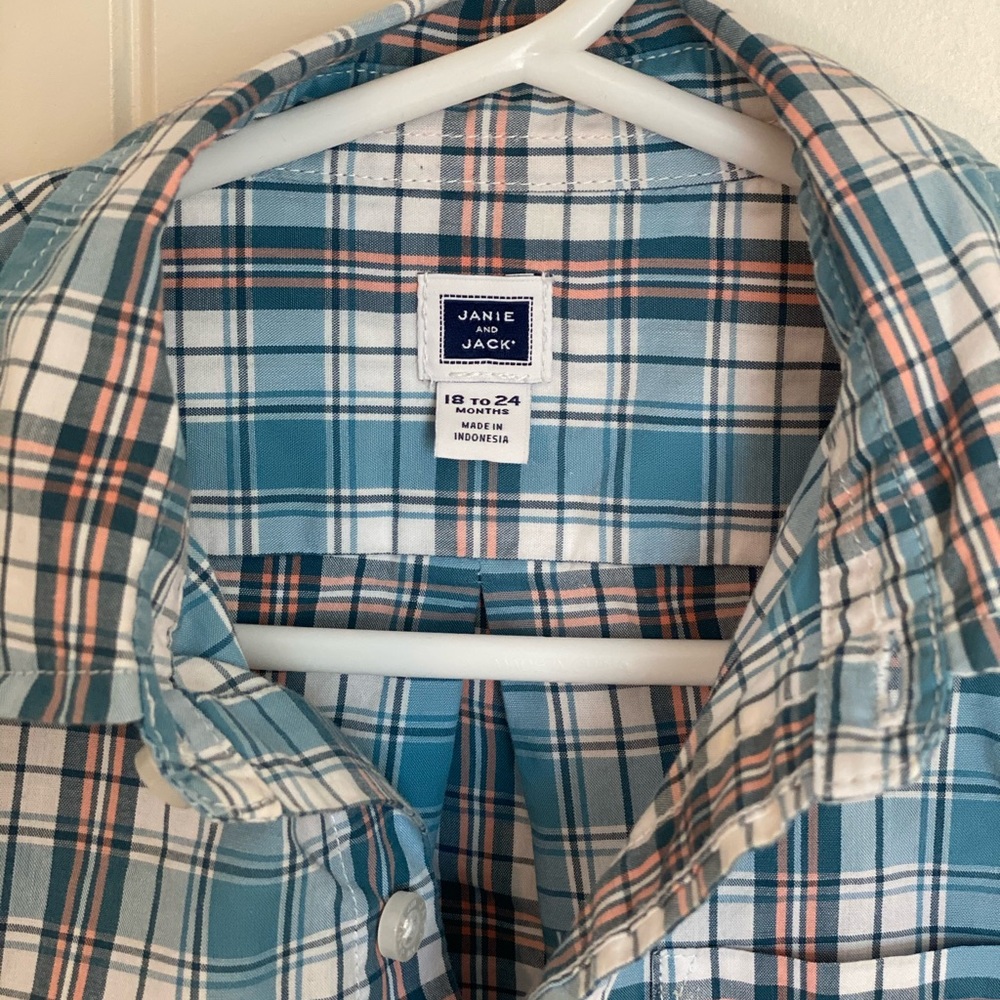 Janie and Jack Boys Button Down Shirt